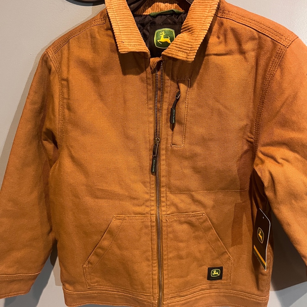 John Deere Boys' Tractor Jacket, Bronze Size S 6/7